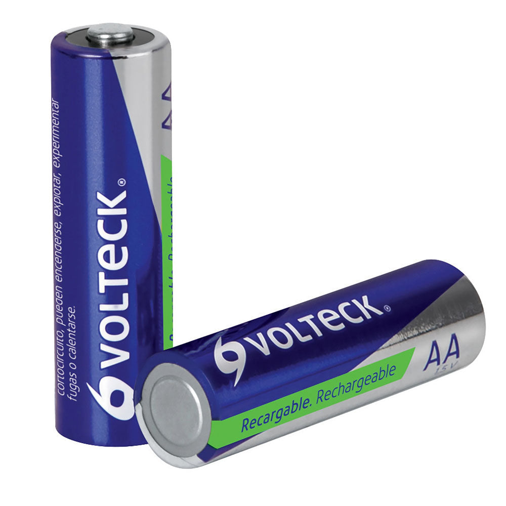 PILAS RECARGABLES AA, 2 PIEZAS , VOLTECH