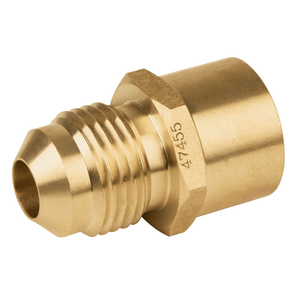 CONECTOR DE LATÓN, NPT SOLDABLE,1/2' X 3/8'