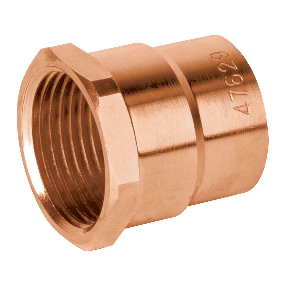 CONECTOR DE COBRE ROSCA INTERIOR 3/4