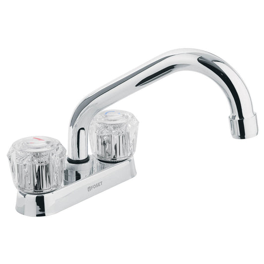 MEZCLADORA PARA LAVABO MANERALES ACRILICO CUELLO TUBULAR BASIC