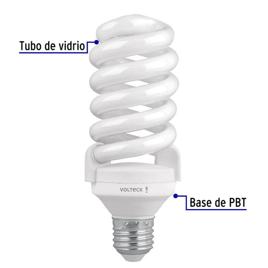 LAMPARA 28 W ESPIRAL DE LUZ DE DIA