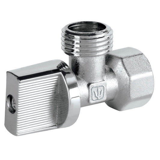 LLAVE ANGULAR 1/2" X 1/2" 1/4" DE VALVULA BASIC