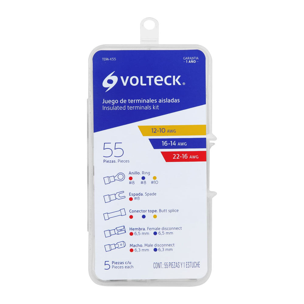 TERMINALES PARA CABLE KIT 55 PZAS TERA-K55