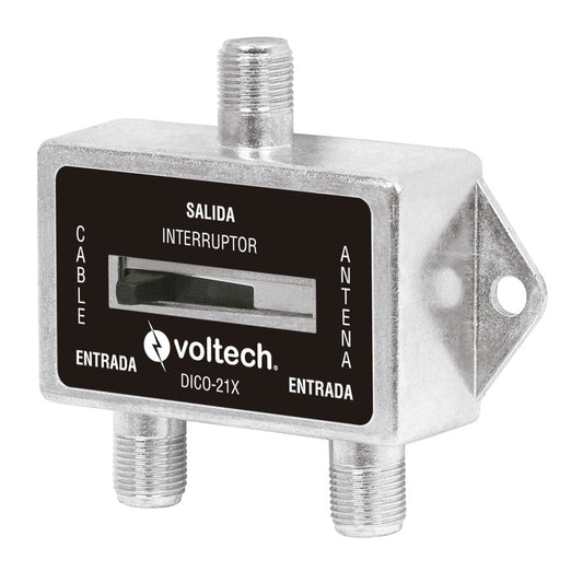 DIVISOR COAXIAL 2 ENTRADAS 1 SALIDA CON INTERRUPTOR DICO-21X