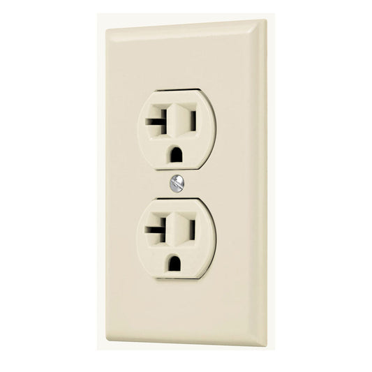 PLACA ARMADA CONTACTO DUPLEX  23 POLOS LINEA STANDAR MARFIL