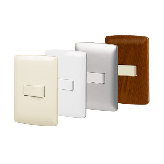 PLACA ARMADA CON INTERRUPTOR SENCILLO, LINEA ITALIANA