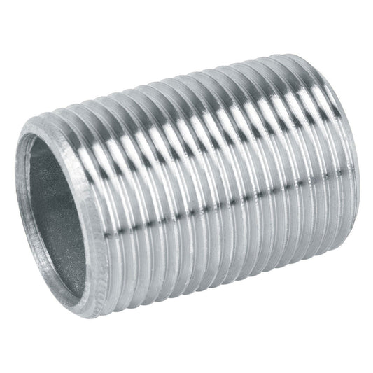 NIPLE ACERO GALVANIZADO CUERDA CORRIDA 2"