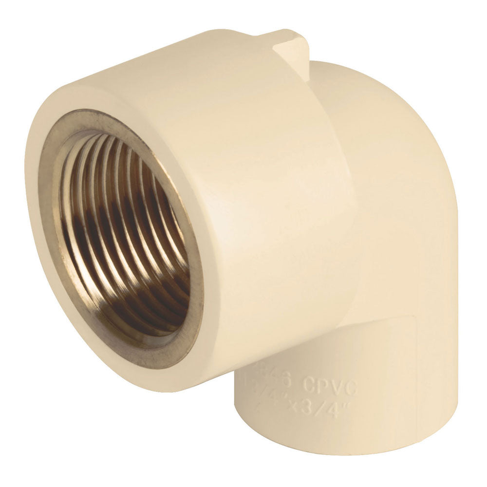 CODO 90 CPVC INSERTO LATON 3/4 CPVC-502