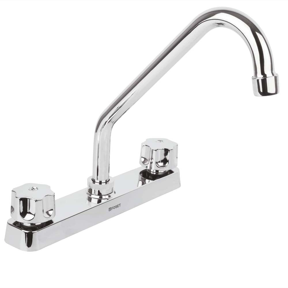MEZCLADORA PLASTICO FREGADERO CUELLO FP-318