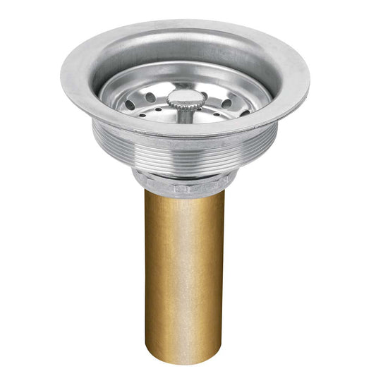 CONTRACANASTA ACERO INOX. CON TUBO LATÓN