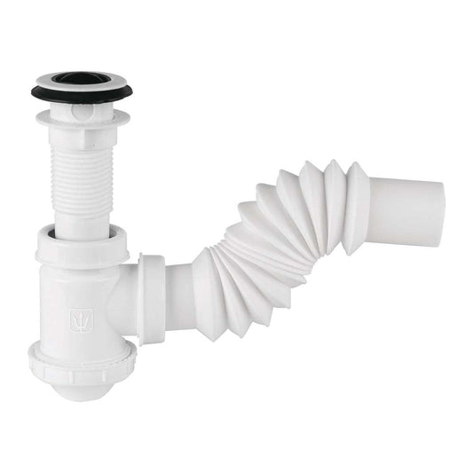 CÉSPOL DE BOTE P/LAVABO CON CONTRA, POLIPROPILENO, 1-1/4"