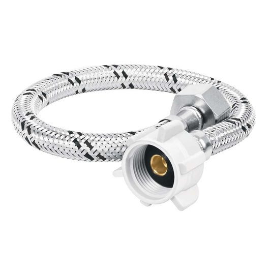 MANGUERA FLEXIBLE WC CONECTOR POM TRENZADO ACERO INOX 35CM FWC-P35X