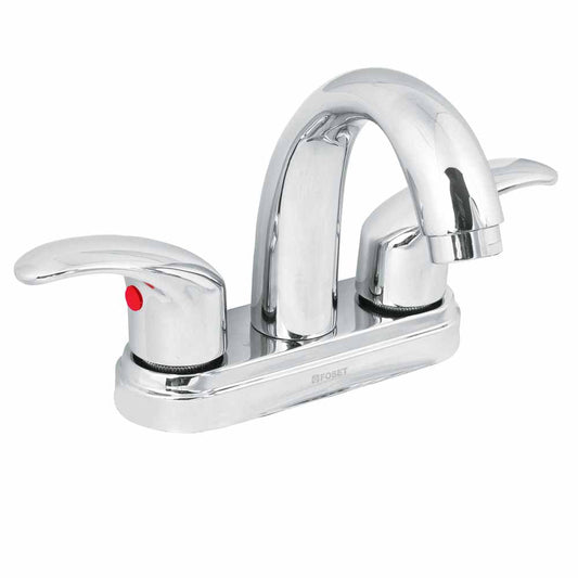 MEZCLADORA 4" P/LAVABO NARIZ CURVAC/MNLS D PALANCA AQUA AQM-52