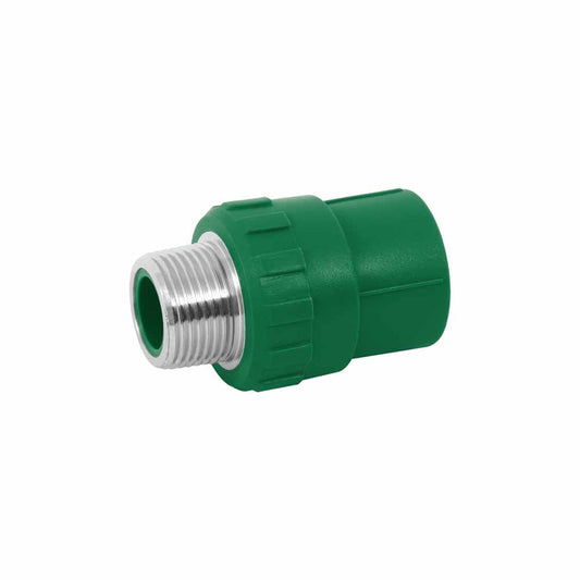 CONECTOR DE PPR, 1/2', 20MM, M