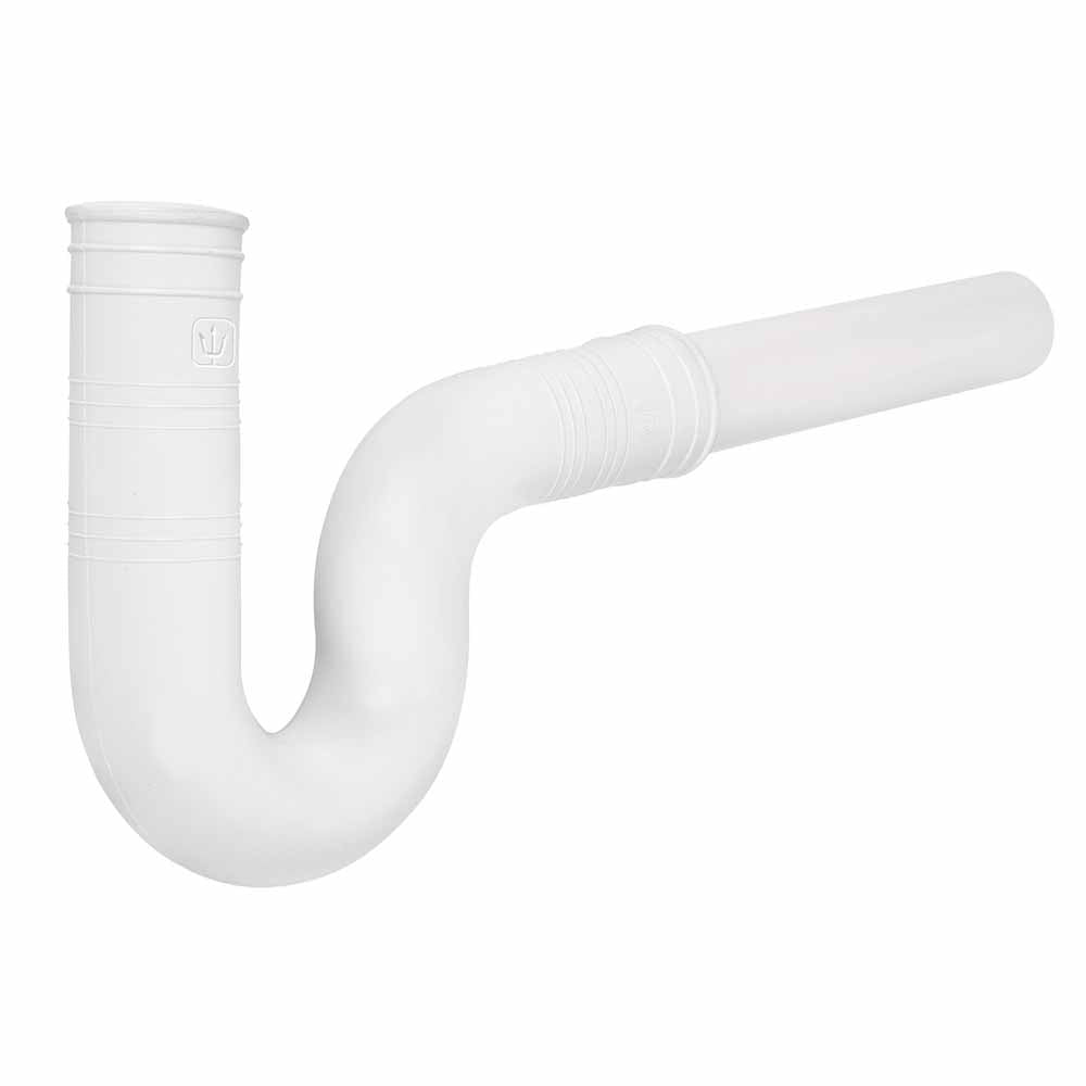 CESPOL FLEXIBLE PARA FREGADERO, PVC C/EXT 20 CM, 1-1/2