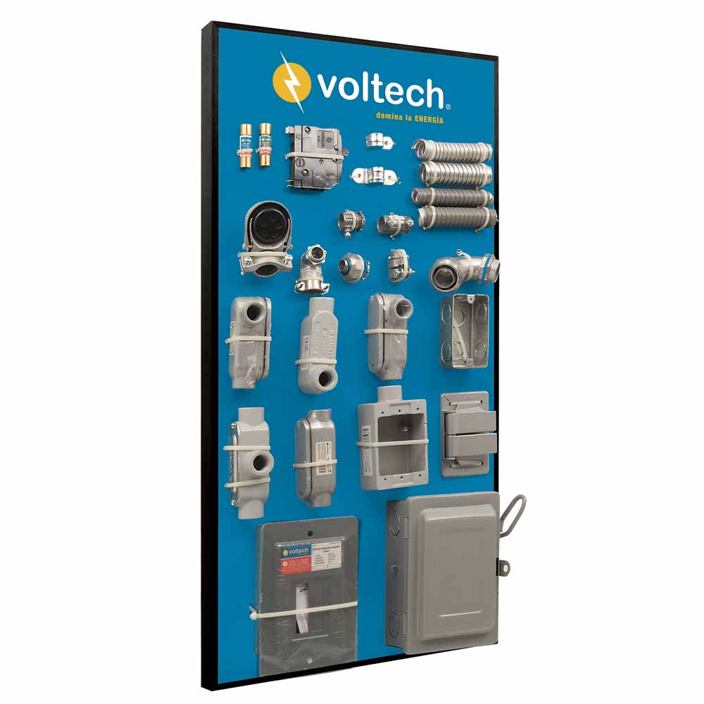 EXHIBIDOR DE CONEXIONES VOLTECH 40X80 CM  EX-COX-V