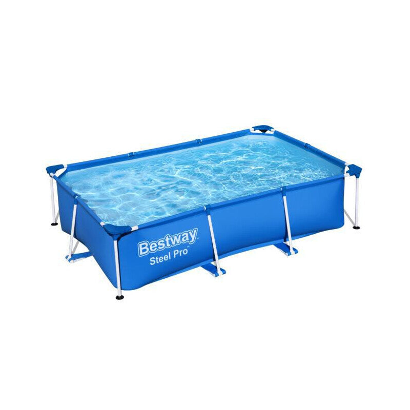 ALBERCA CON ESTRUCTURA RECTANGULAR 2.59 X 1.70 X .61 CM AZUL 1MOD
