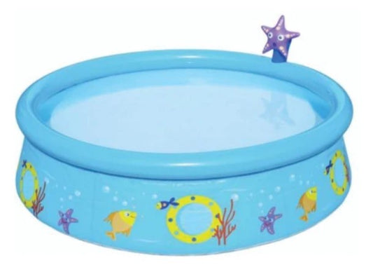 ALBERCA SEMIINFLABLE REDONDA 1.52 X .38  DECOR ABEJAS 1 MOD
