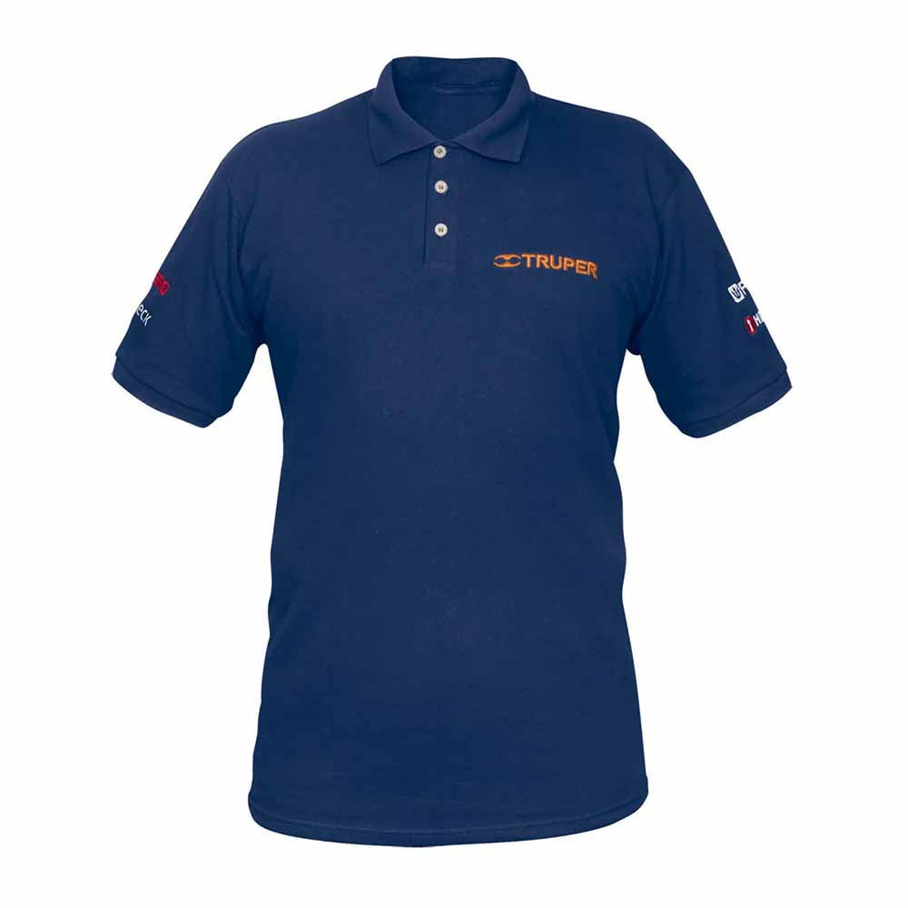 PLAYERA TIPO POLO AZUL TALLA G