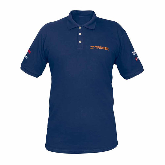 PLAYERA TIPO POLO AZUL TALLA M