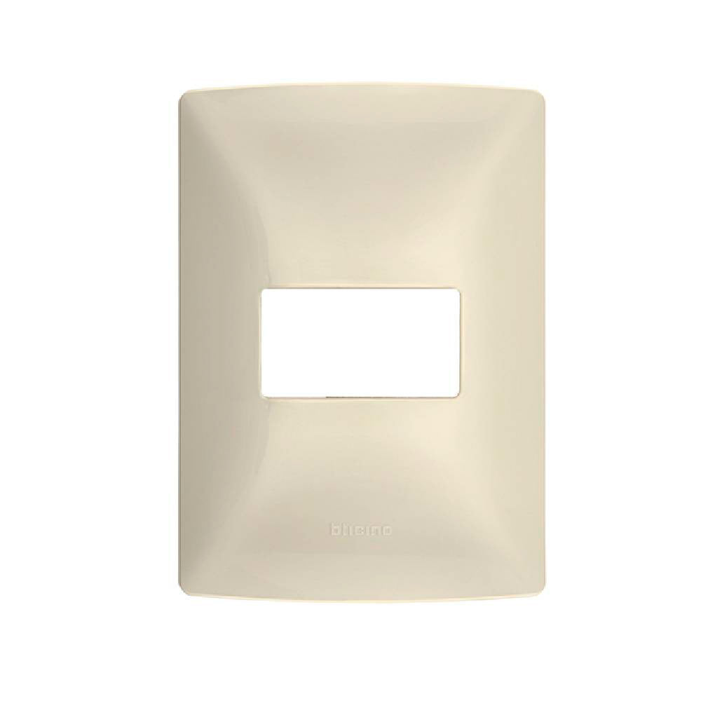 PLACA RESINA MARFIL QMX 1 VENTANA