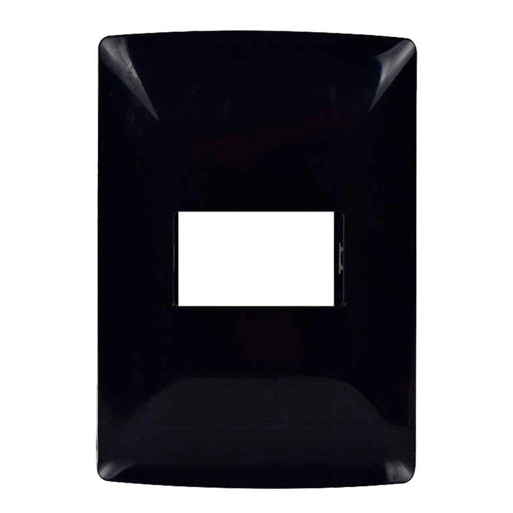 PLACA RESINA NEGRA QMX 1 VENTANA